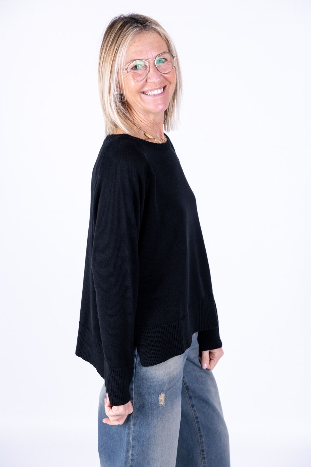 Susy Mix - Maglia barchetta raglan