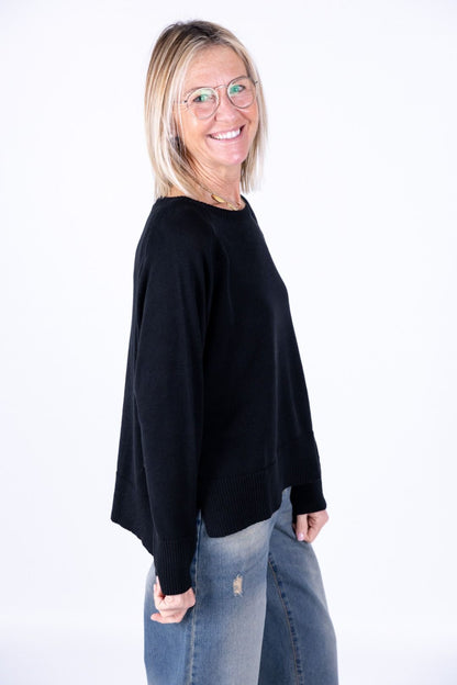 Susy Mix - Maglia barchetta raglan