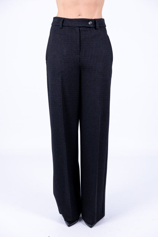 Tensione in - Pantalone palazzo gessato