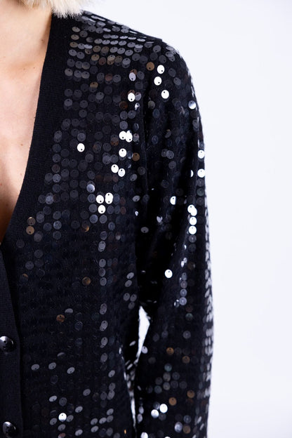 Susy Mix - Cardigan con paillettes