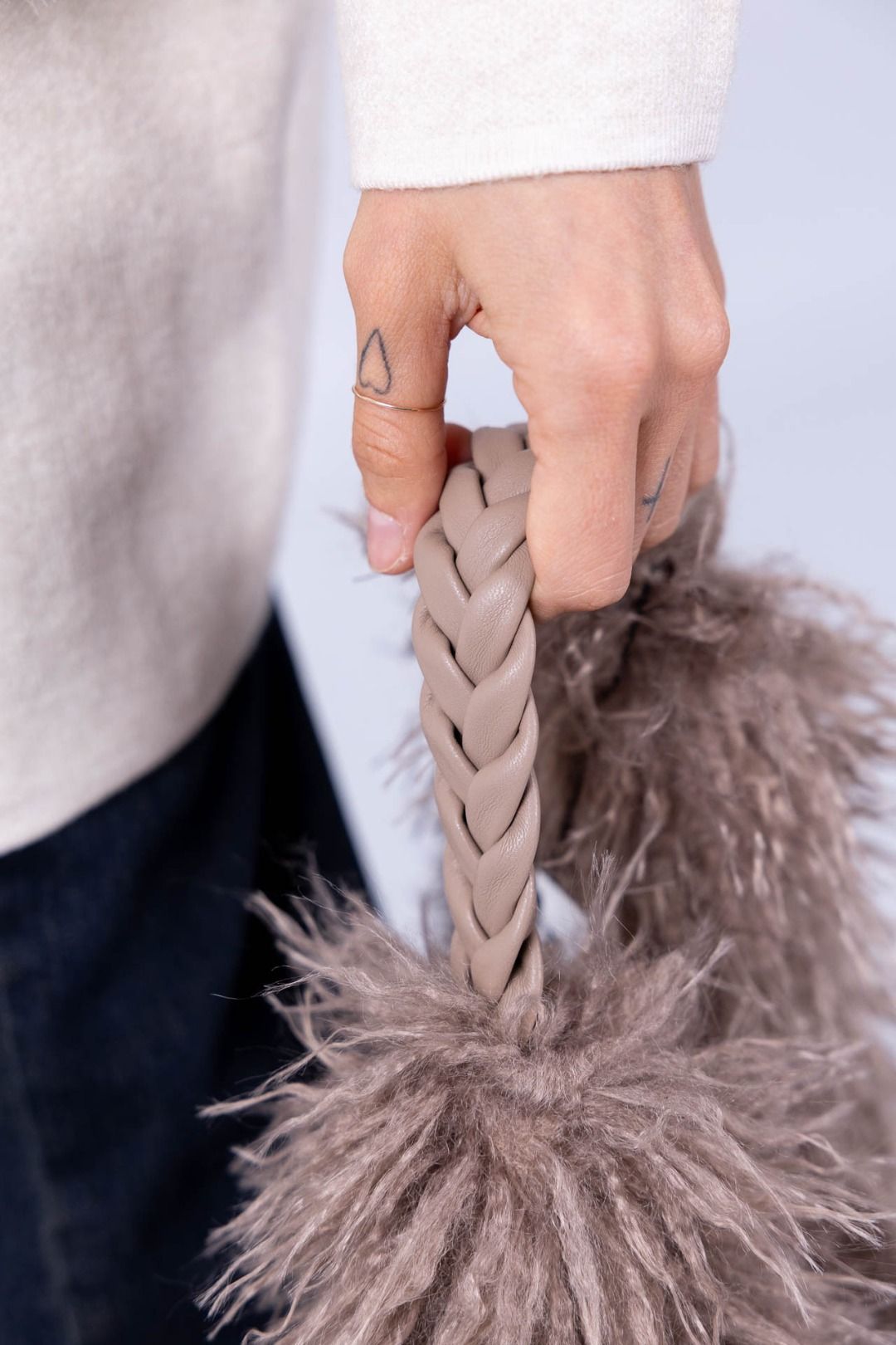 Susy Mix - Borsa Shopper pelliccia