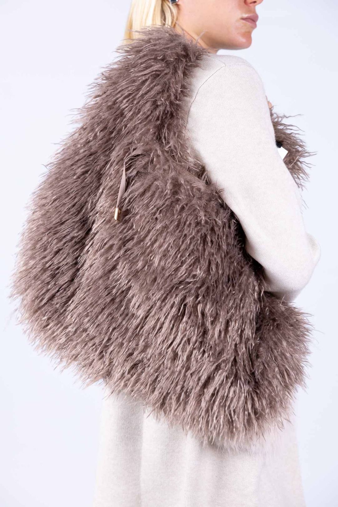 Susy Mix - Borsa Shopper pelliccia