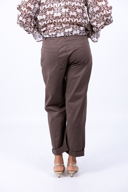 Le Streghe - Pantalone Cotone Tasca Filetto