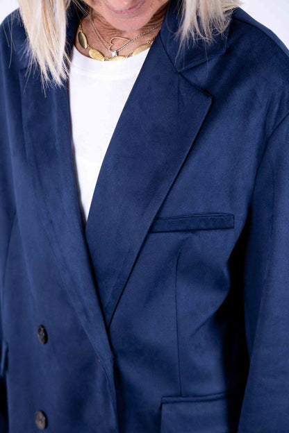 Tensione In - Giacca Over doppio petto blu