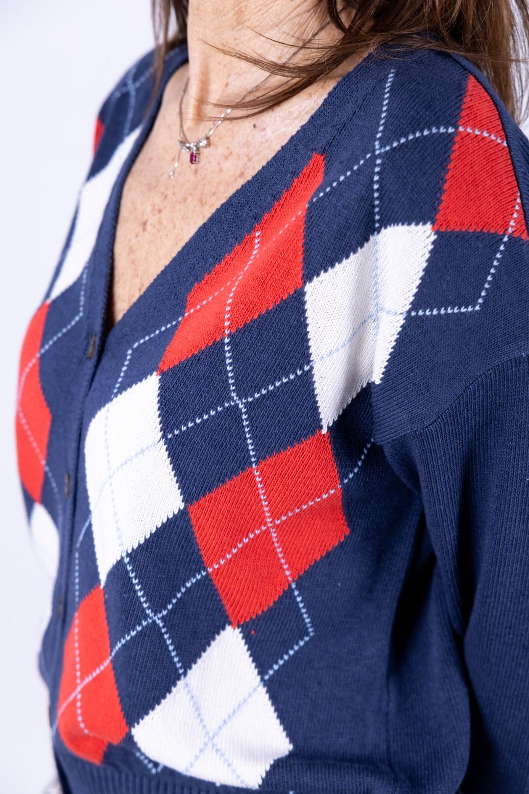 Tensione In - Cardigan rombi