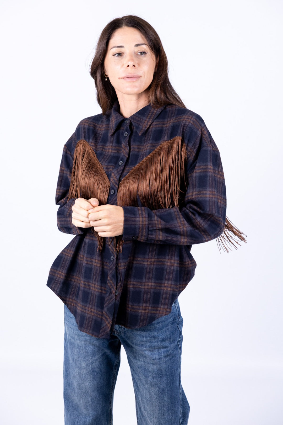 Tensione In - Camicia con frange