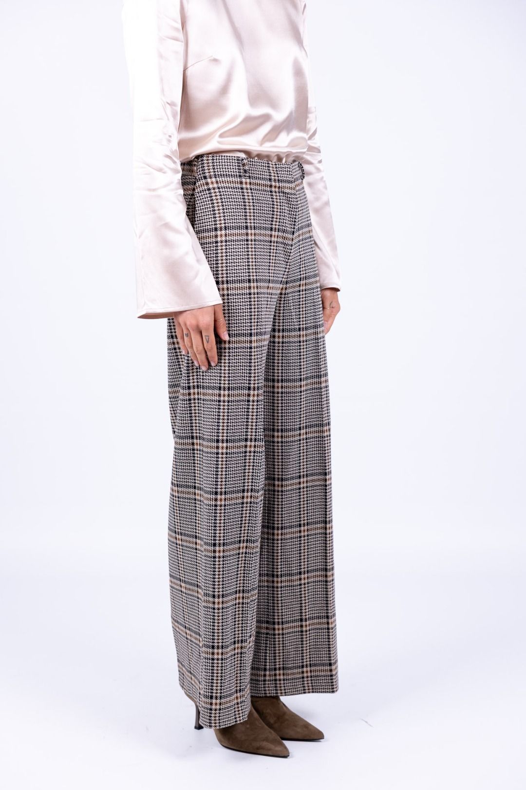 Surkana - Pantaloni ampi in jacquard
