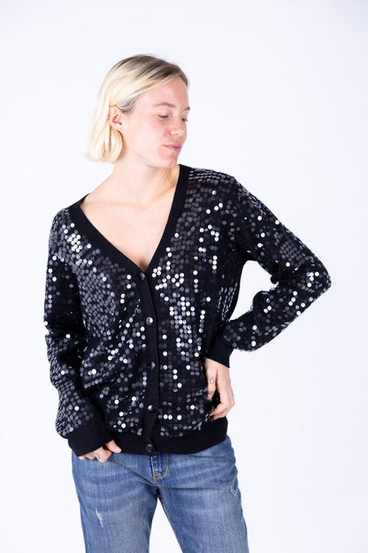 Susy Mix - Cardigan con paillettes