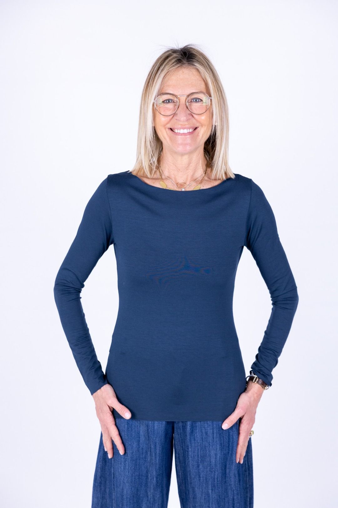 Susy Mix - T-shirt barchetta taglio vivo