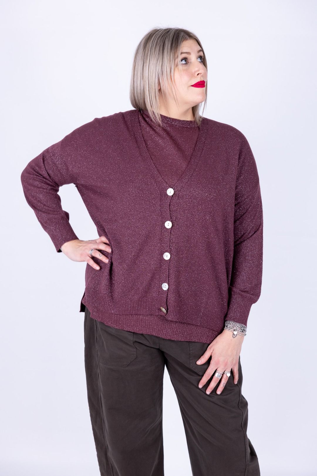 Susy Star - Cardigan lurex