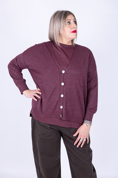 Susy Star - Cardigan lurex