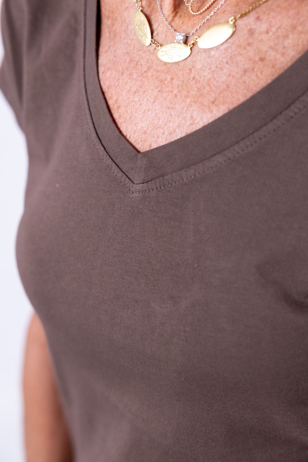 Susy Mix - T-shirt scollo V manica corta