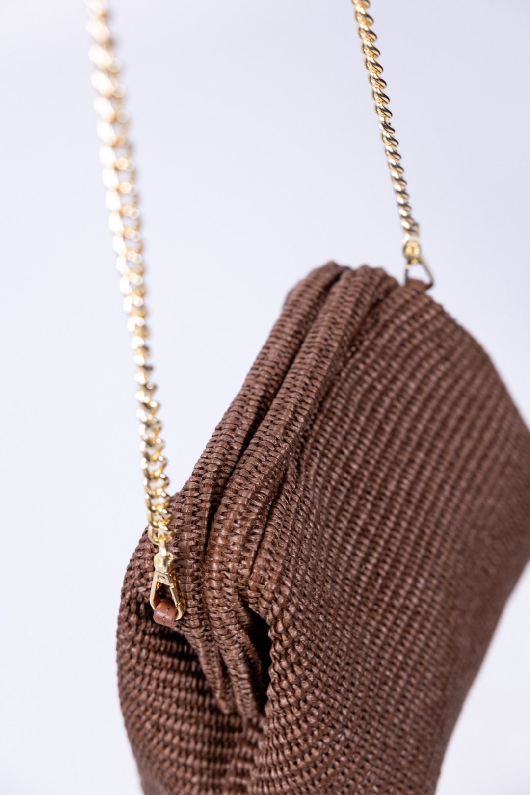 Gulp - Borsa in raffia con chiusura magnetica