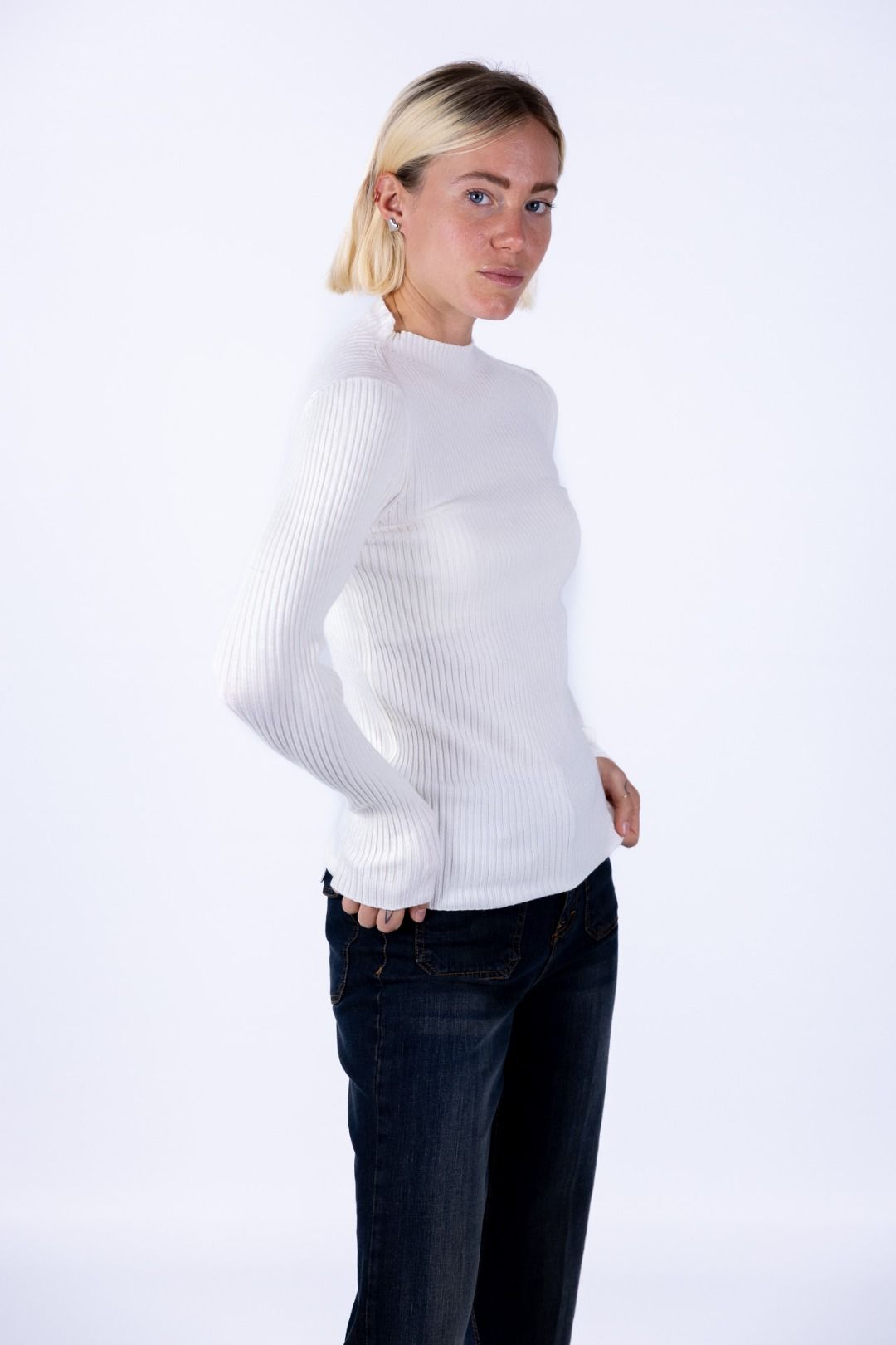 Susy Mix - Maglia lupetto costina