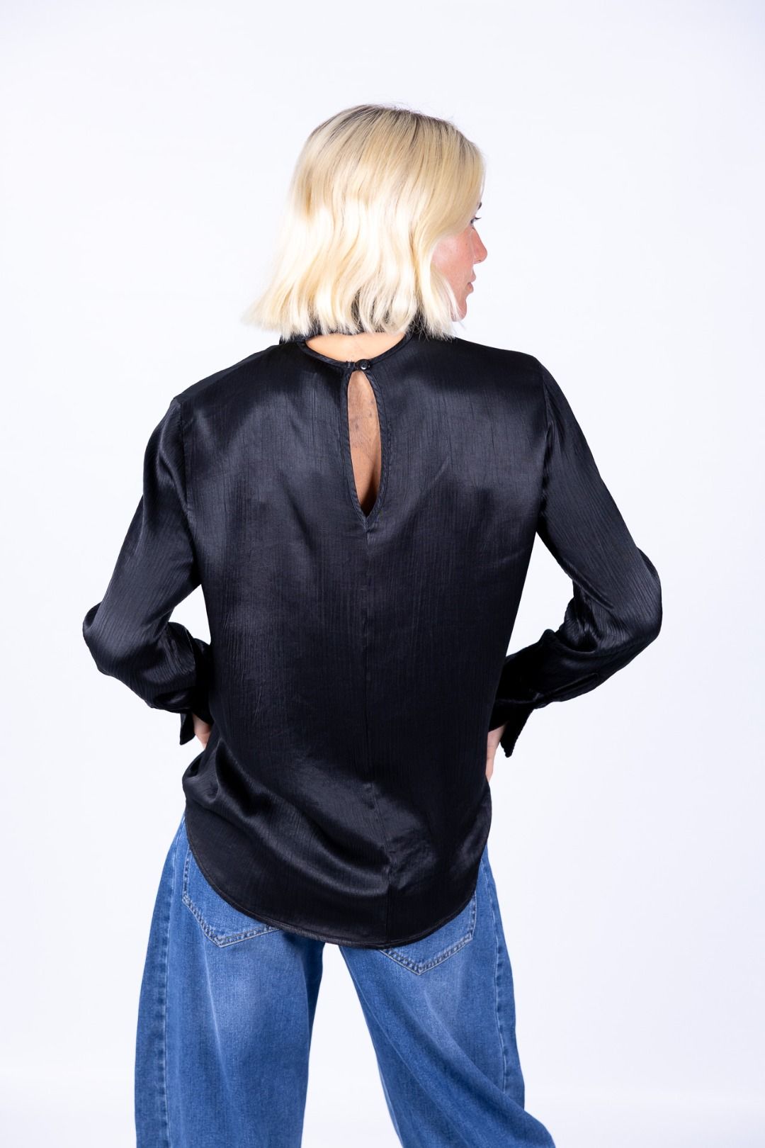 HaveOne - Camicia viscosa con fiocco