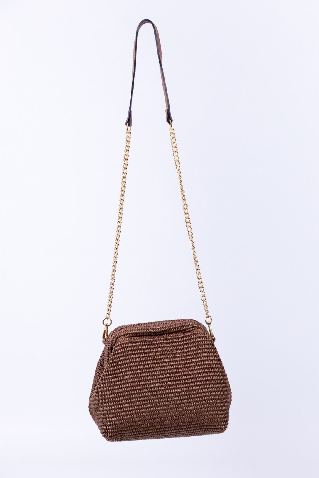 Gulp - Borsa in raffia con chiusura magnetica