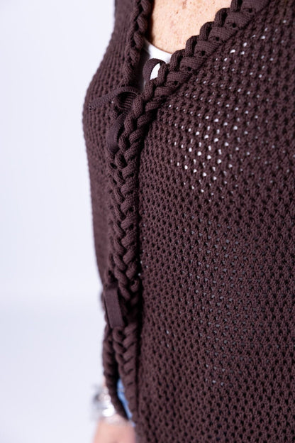 Le Streghe - Cardigan con fiocco