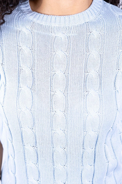 Novepuntouno - Maglia treccia manica corta