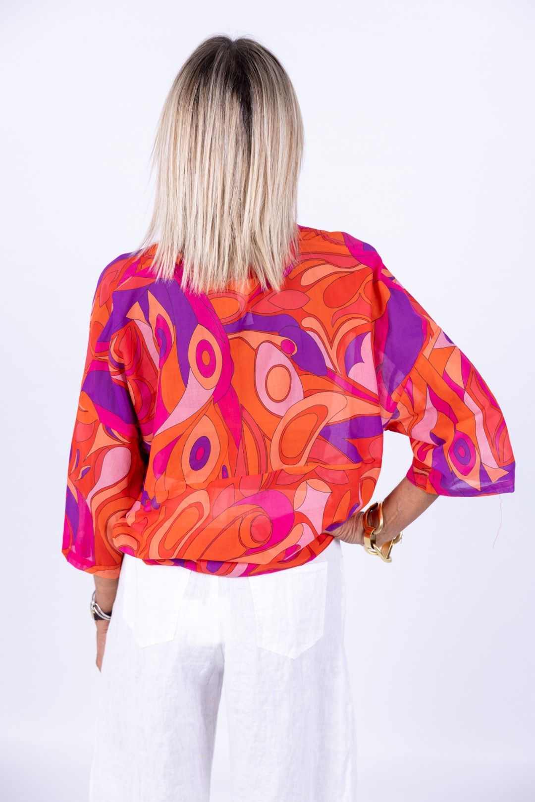Tensione In - Camicia in mussola fantasia