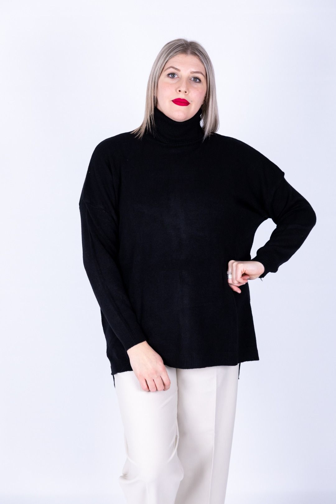 Susy Star - Maglia collo alto Over