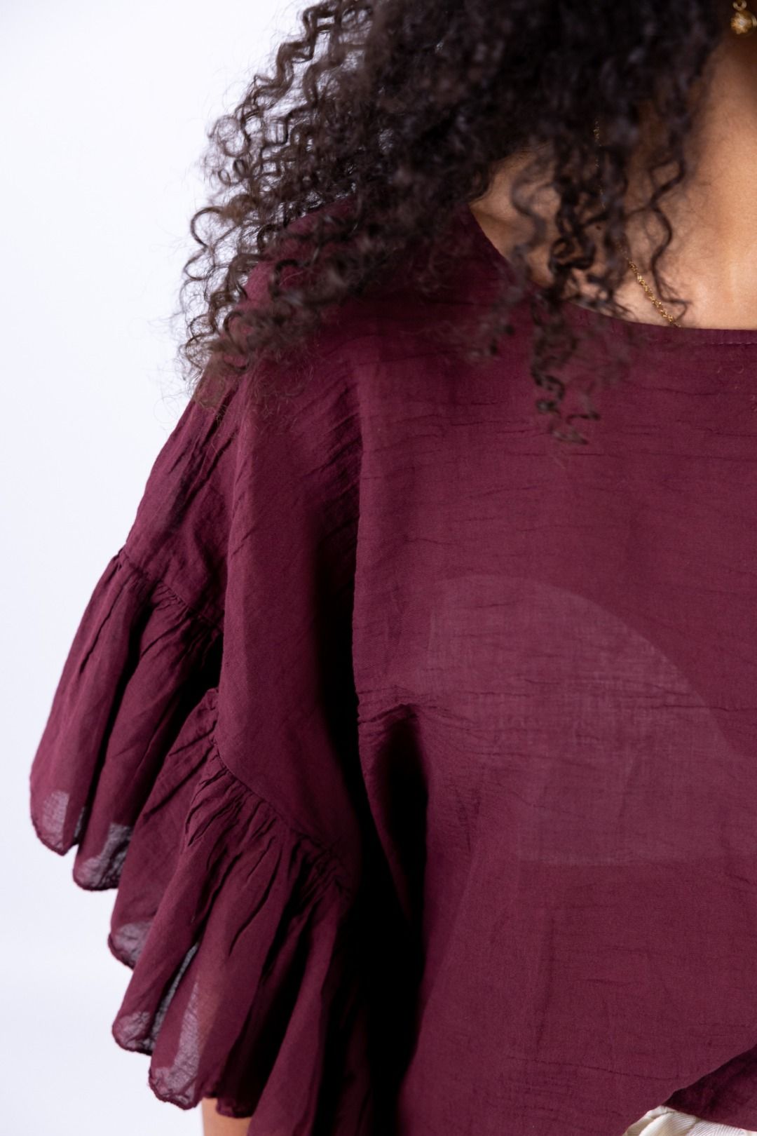 Novepuntouno - Camicina con voulant