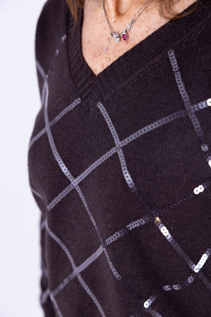 Susy Mix - Maglia con paillettes