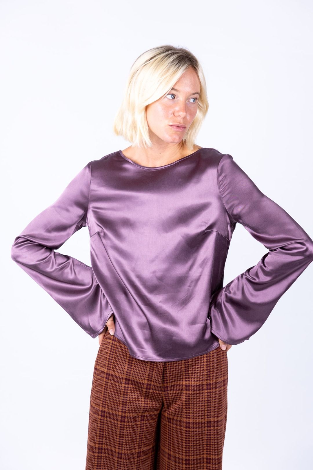 Surkana - Camicia con maniche leggermente a calla