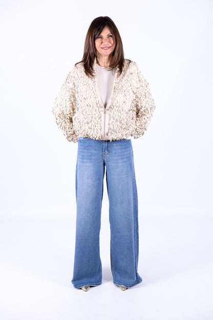 HaveOne - Bomber paillettes
