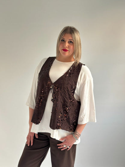 Susy Star - T-shirt con gilet