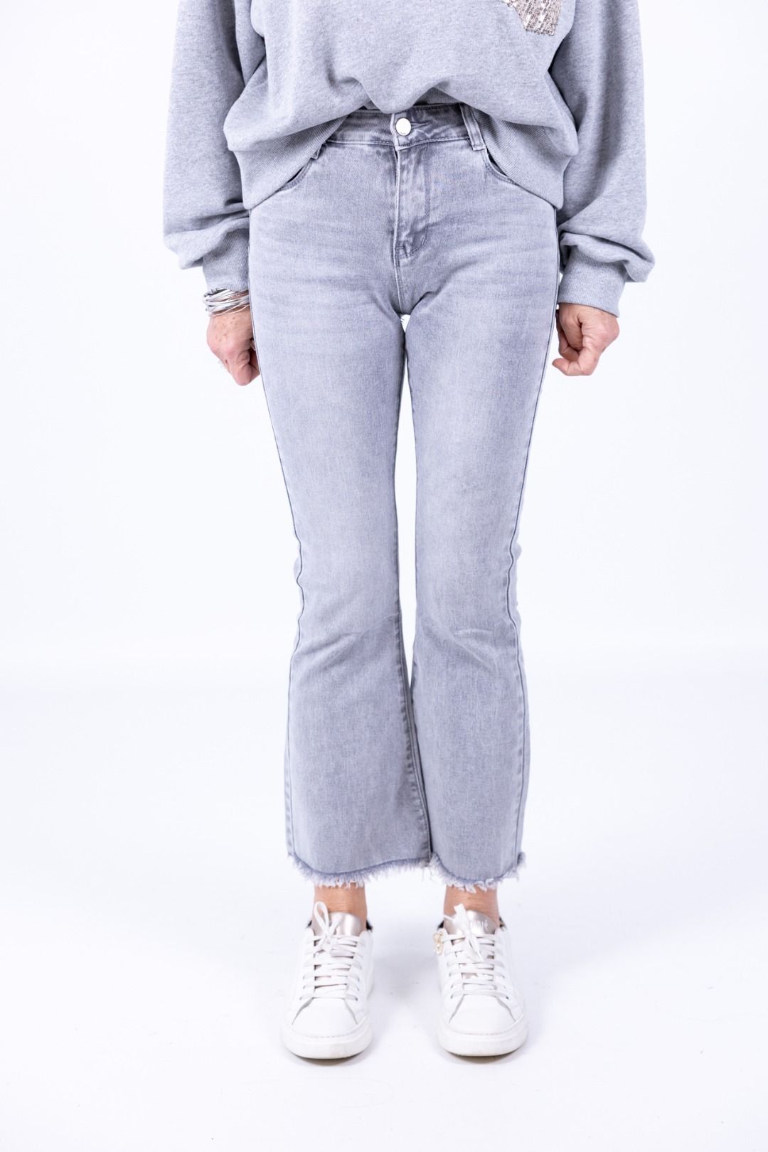 Le Streghe - Jeans zampetta con frange