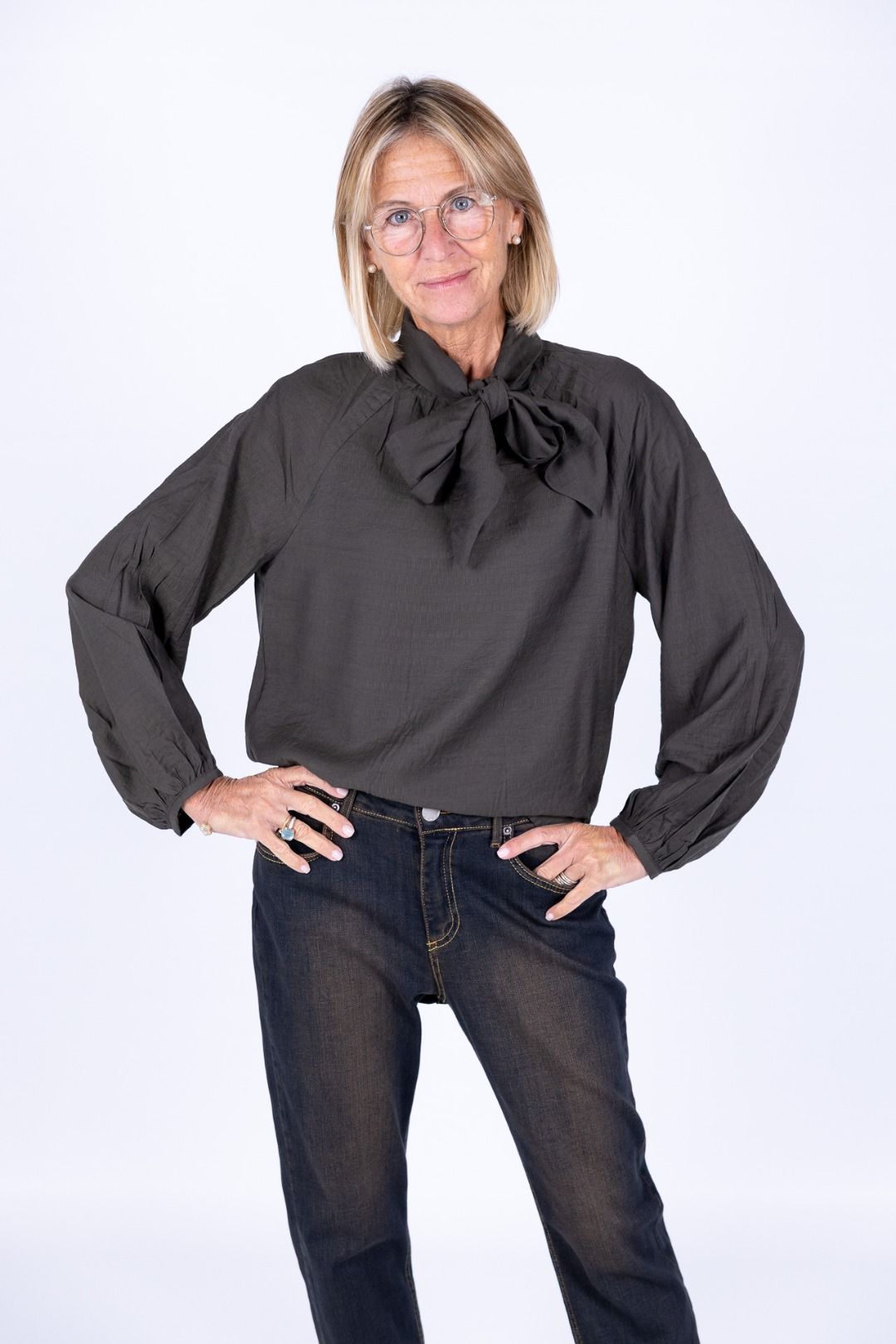 Surkana - Blusa con fiocco