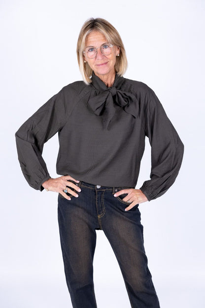 Surkana - Blusa con fiocco