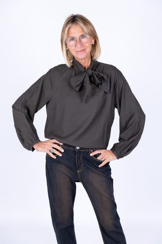 Surkana - Blusa con fiocco