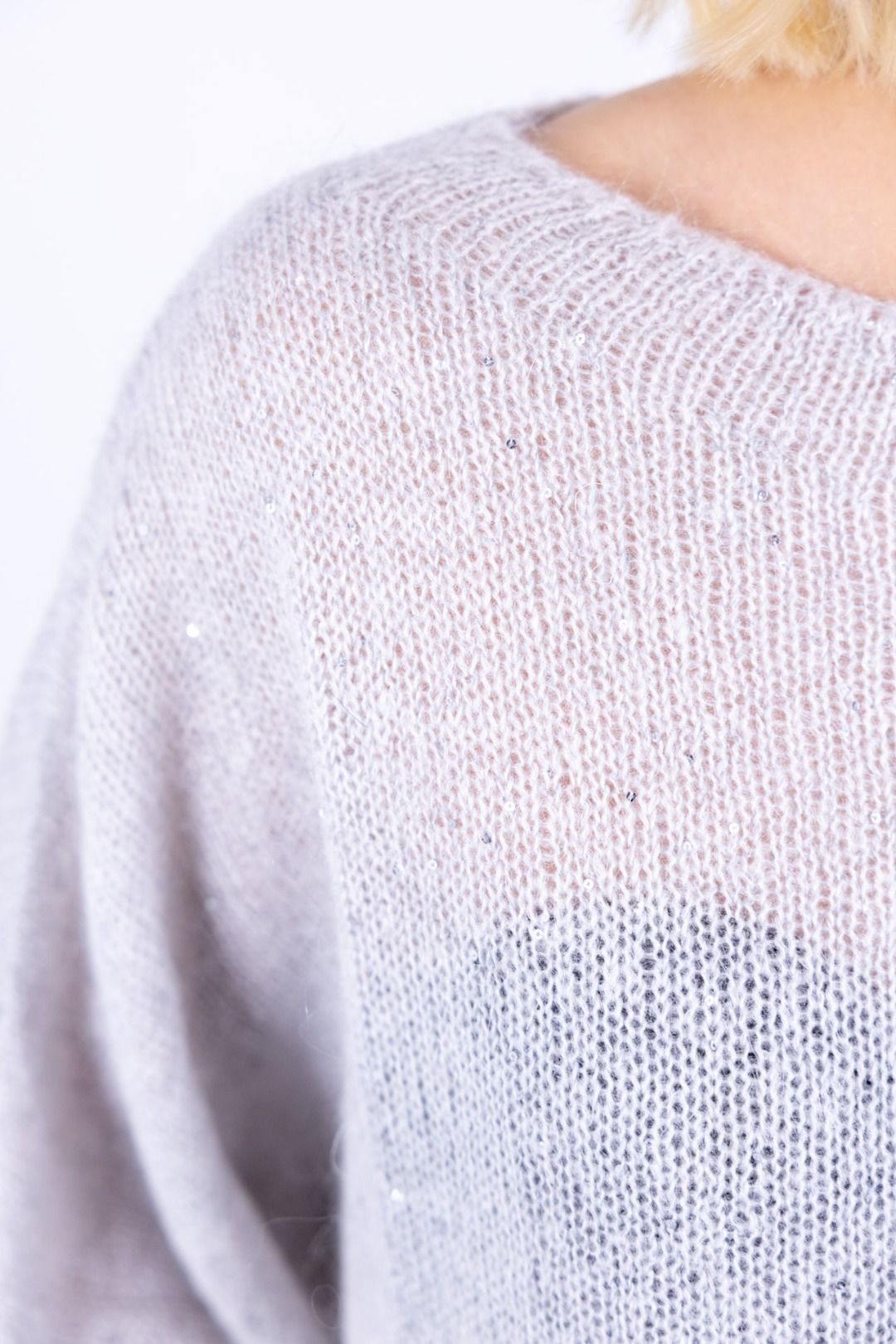 HaveOne - Poncho con paillettes