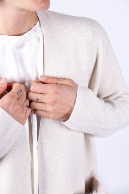 Susy Mix - Cappotto tasche ecopelliccia