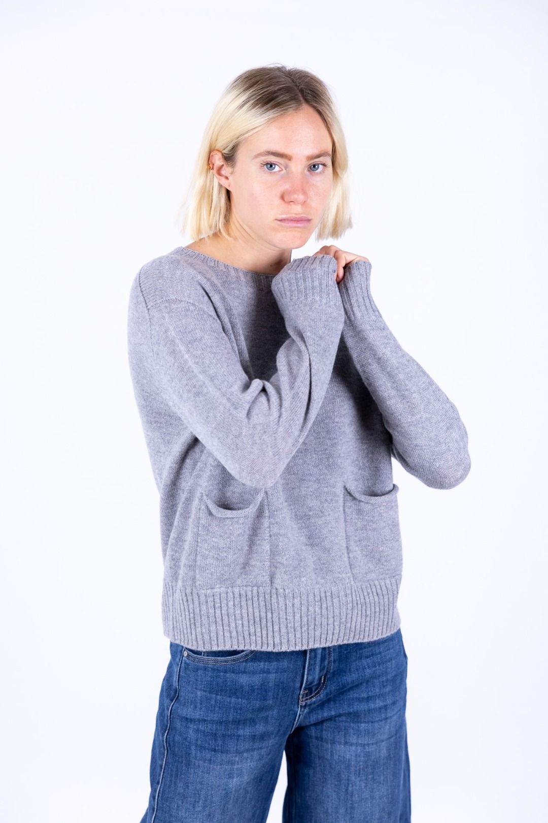 Nhoi Lab - Maglia con taschine girocollo