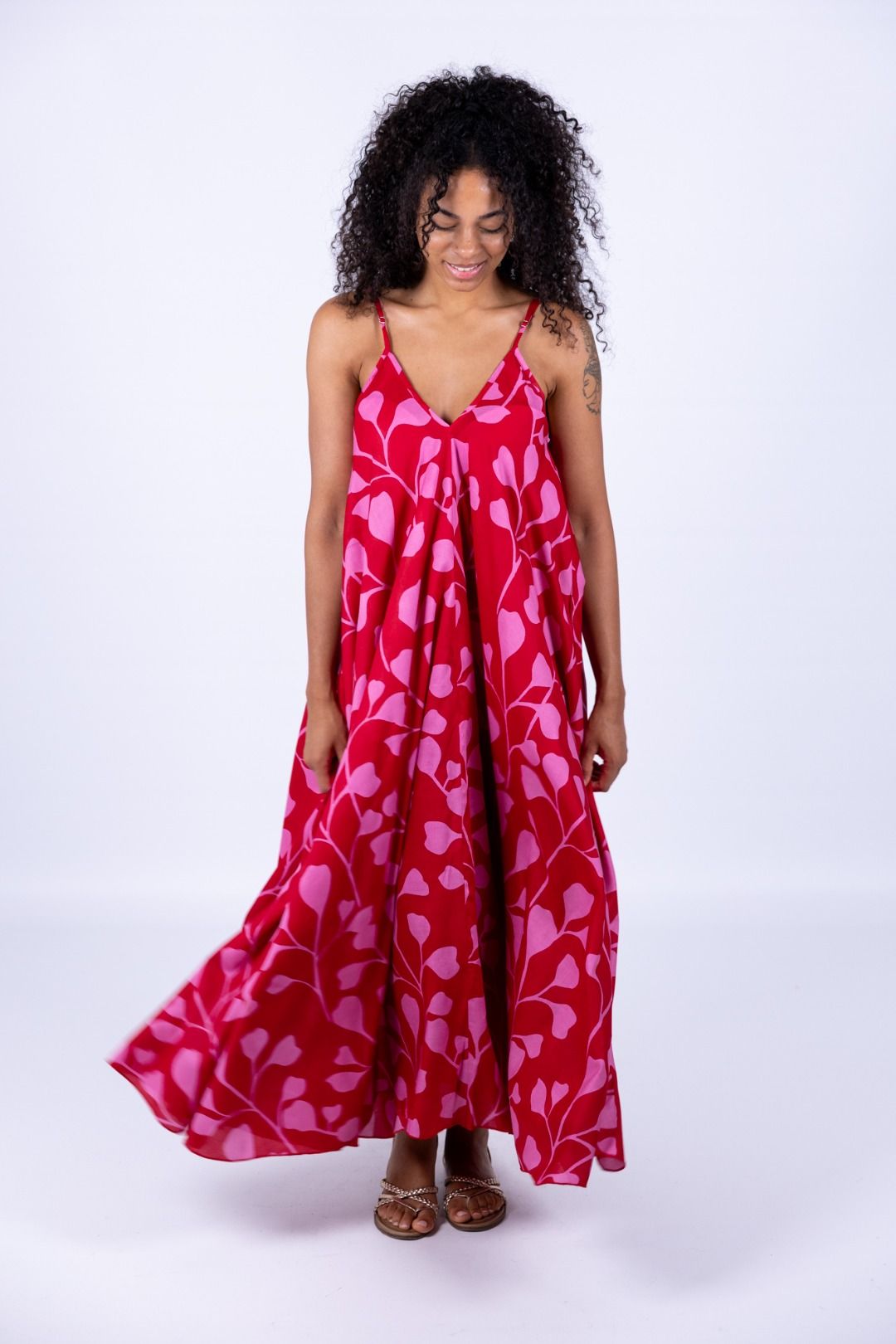 Steph - Abito foulard fantasia
