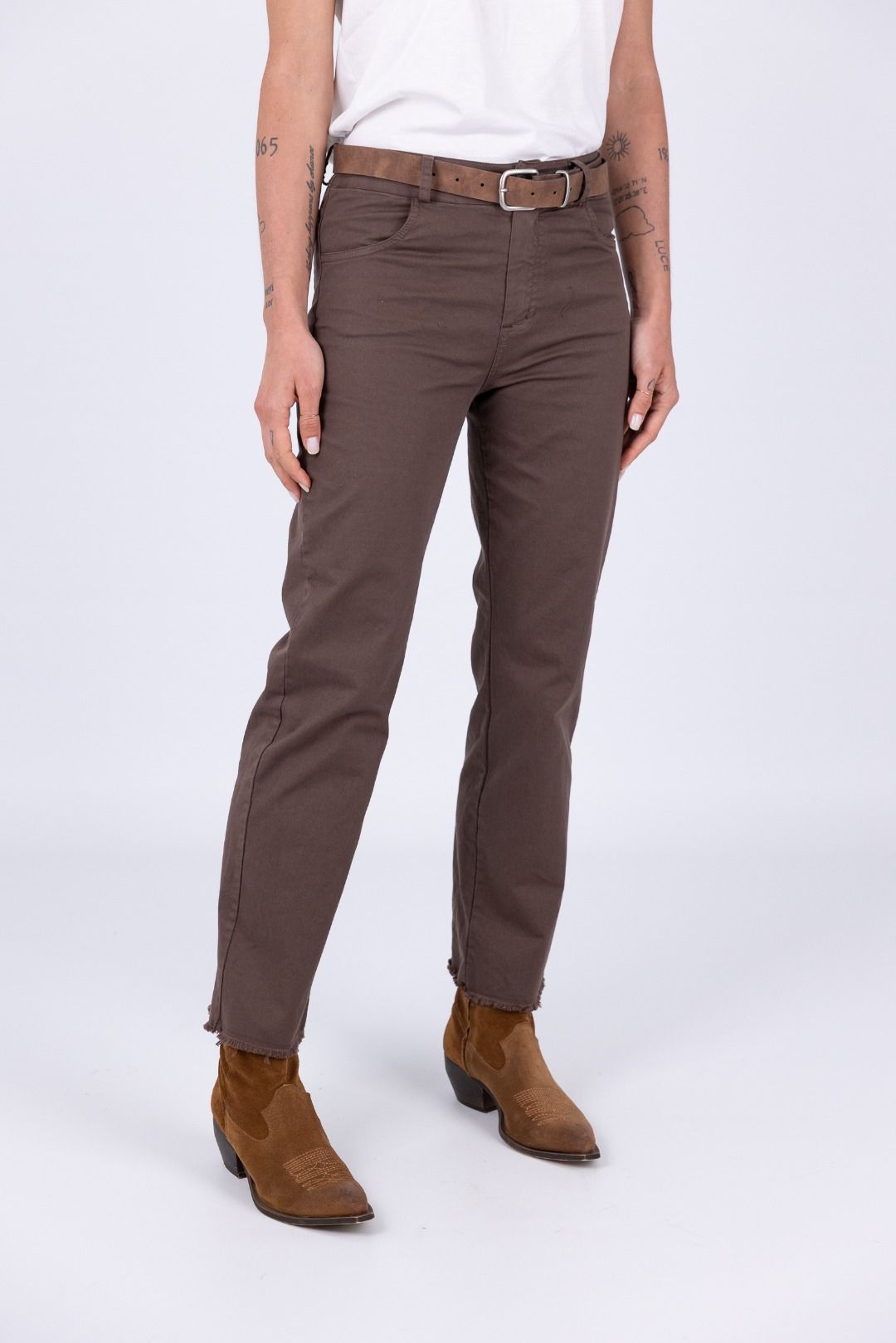 Tensione in - Pantalone con frange