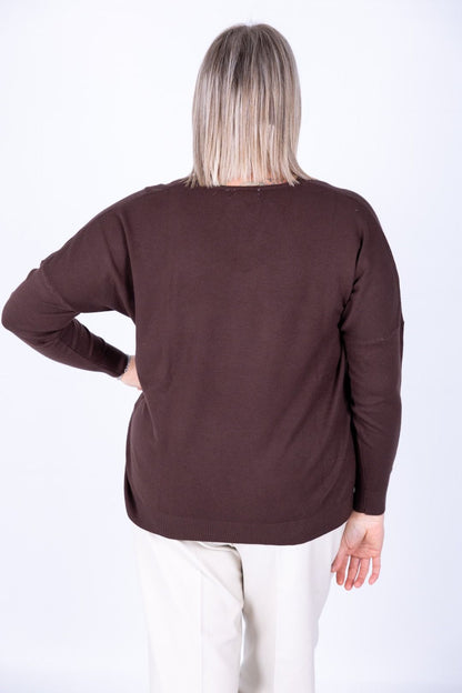 Dejavù - Maglia scollo a V con spacchetti