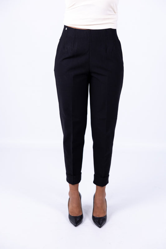 Ragno - Pantalone Carrot con tasche s/cintura