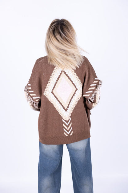 Tensione In - Cardigan rombi