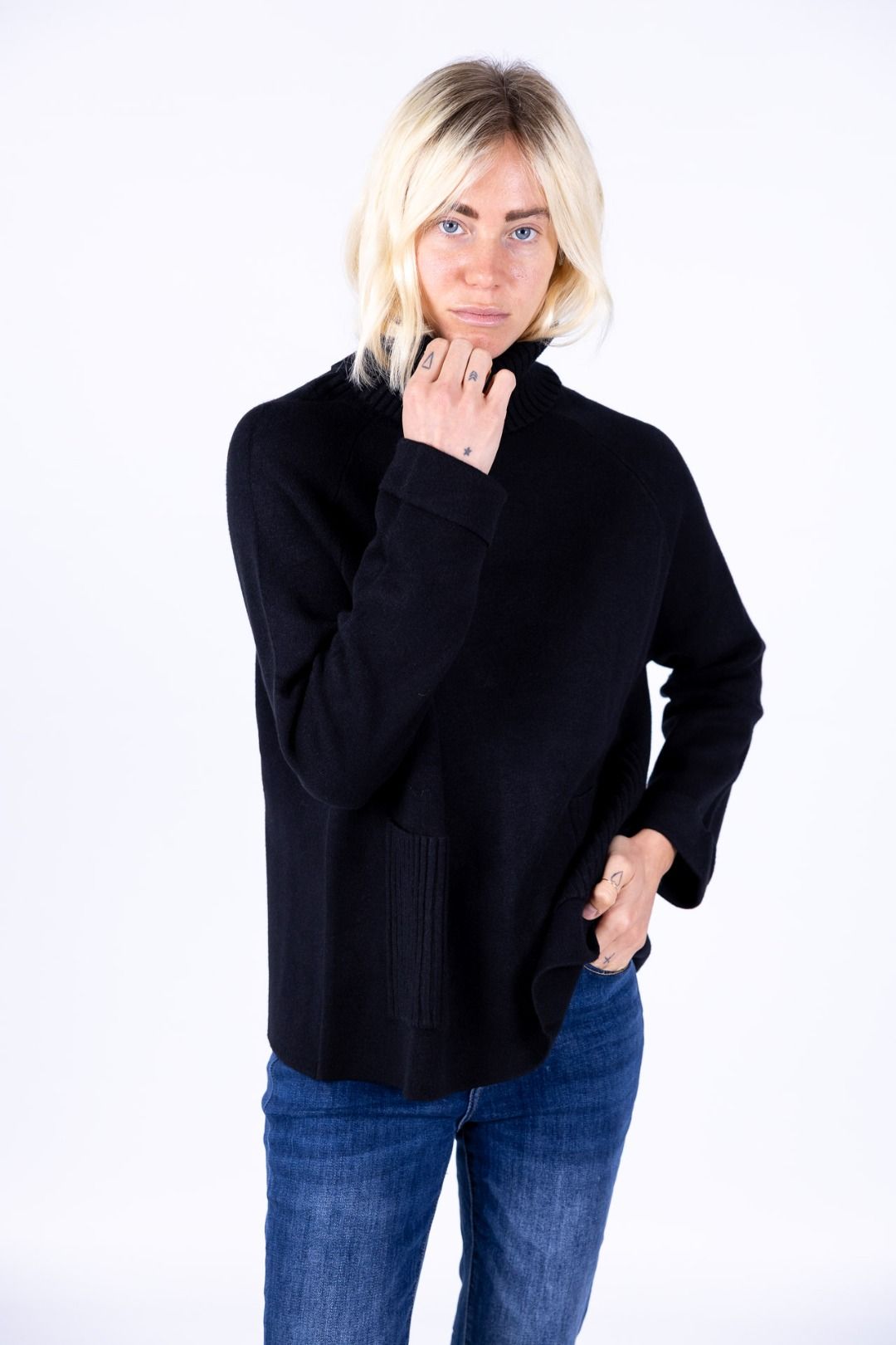 Decima Domus - Maglia collo alto con tasche