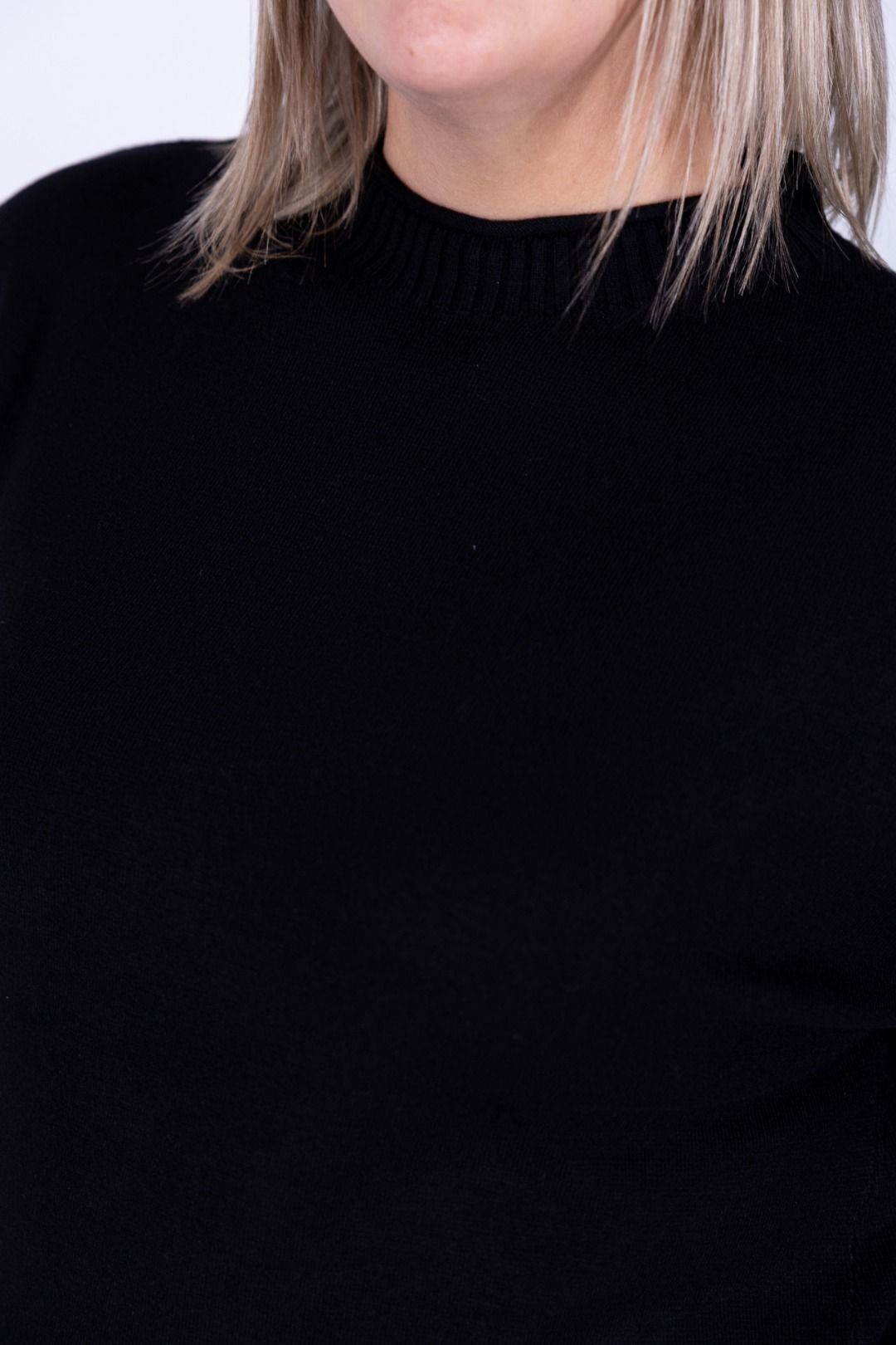 Ragno - Maglia collo a giro con costine sul collo