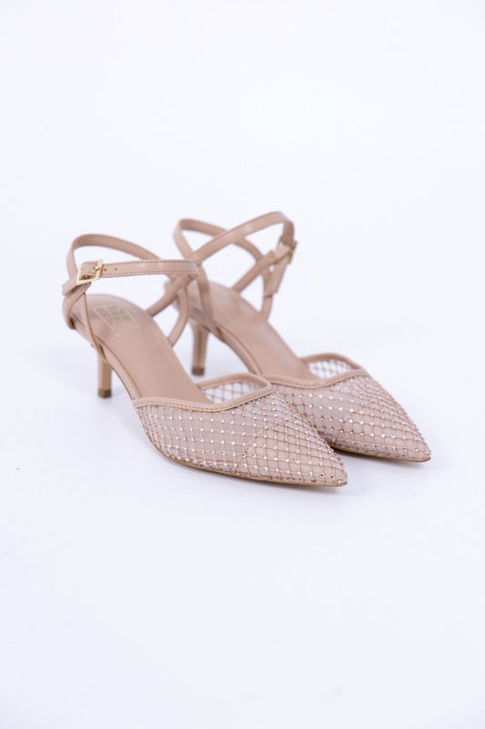 Emme - Scarpa chanel a rete con  cinturino