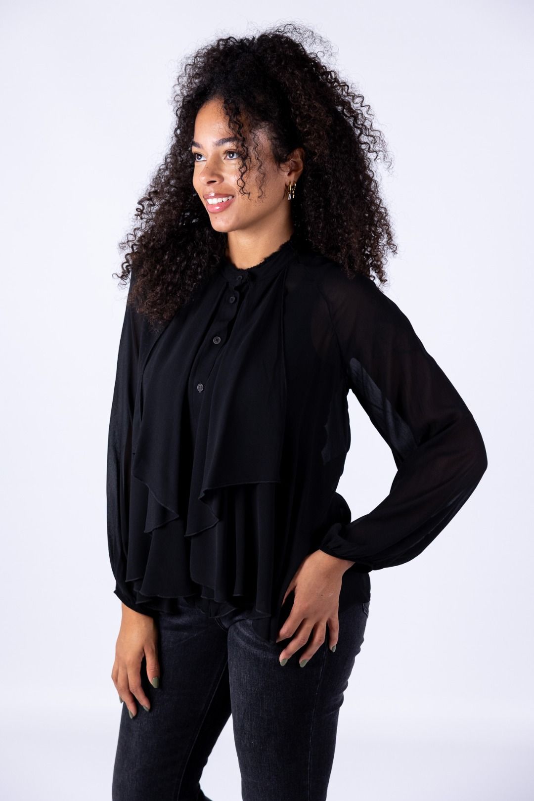 HaveOne - Camicia con gale