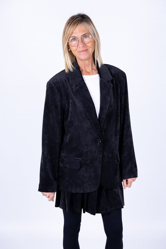 Susy Mix - Giacca di velluto liscio