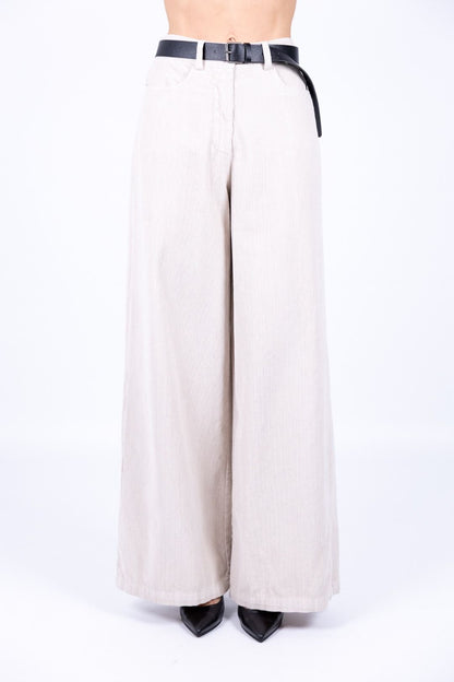 Le Streghe - Pantalone ampio in velluto