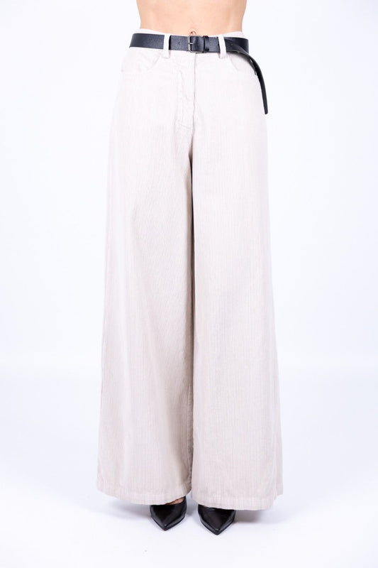 Le Streghe - Pantalone ampio in velluto