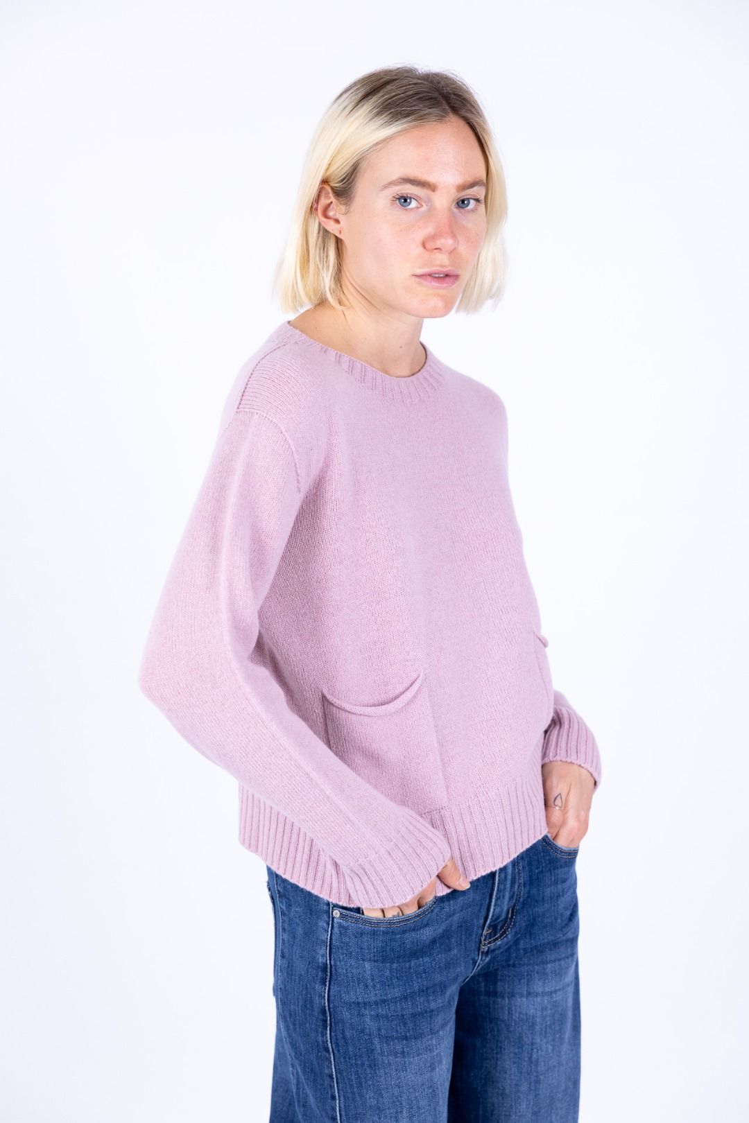 Nhoi Lab - Maglia con taschine girocollo