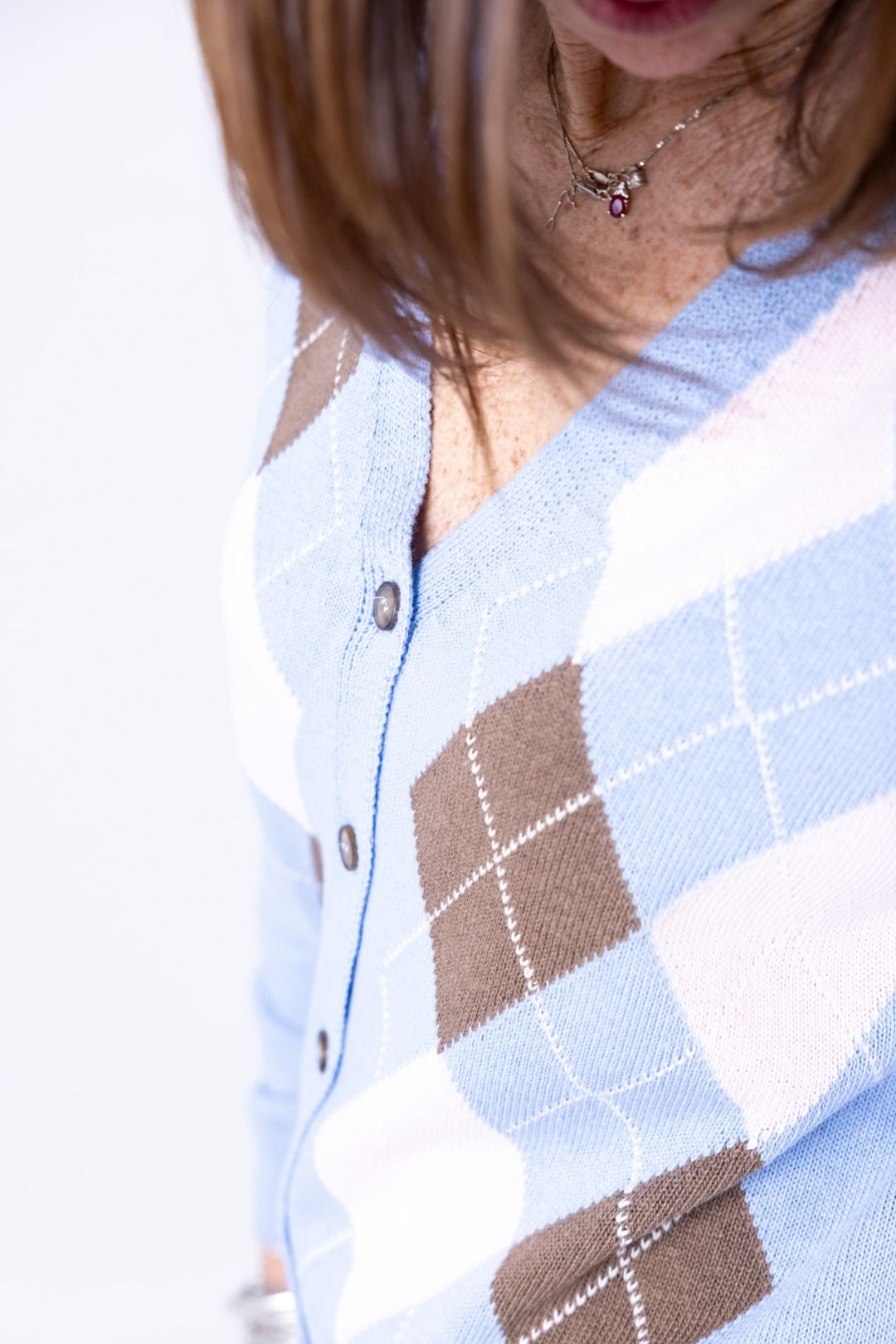 Tensione In - Cardigan rombi